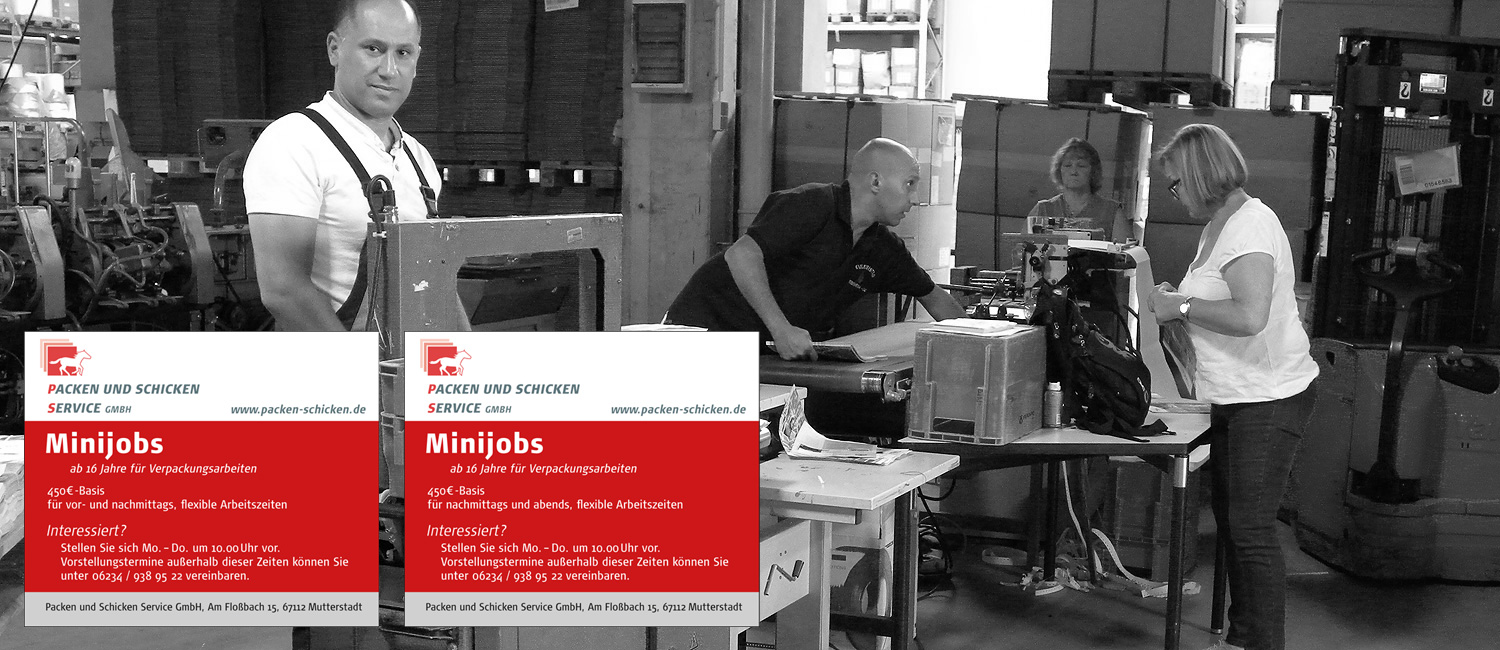 Jobs/Minijobs im Lettershop